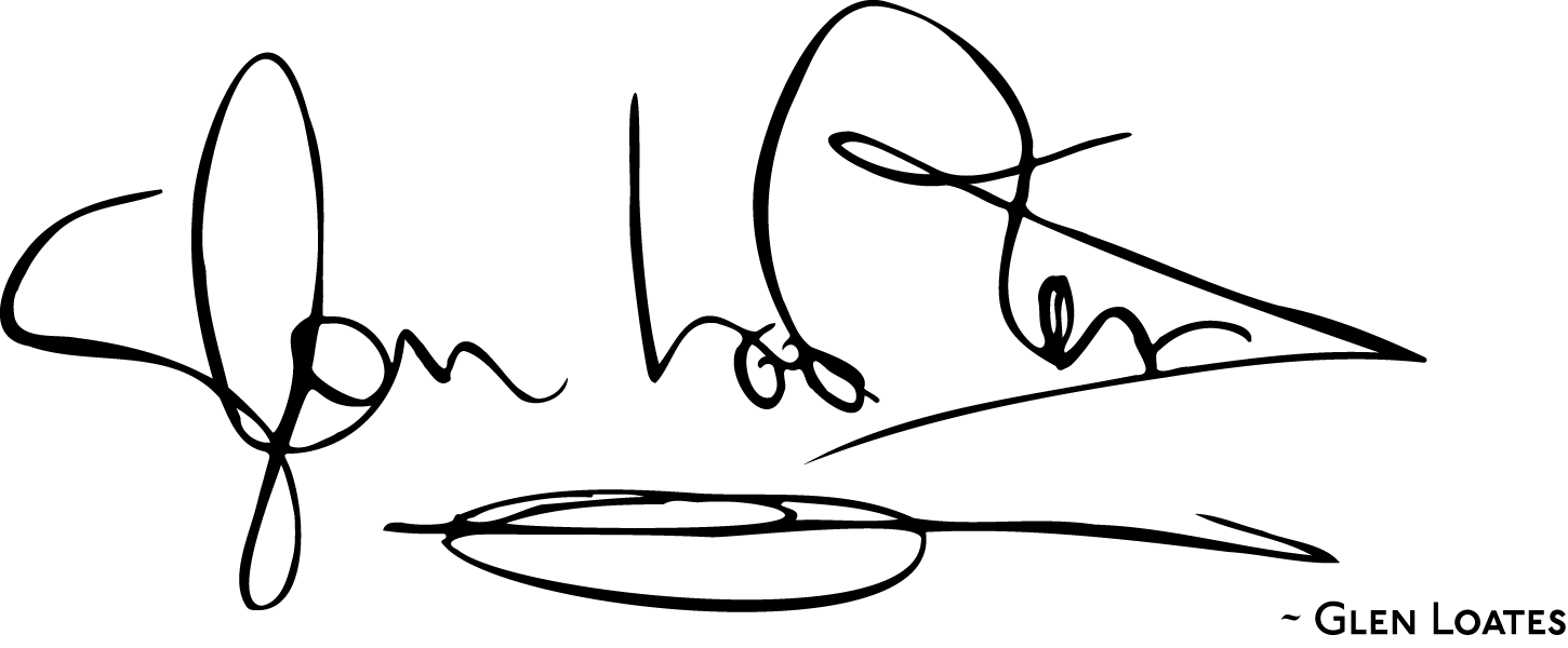 Glen Loates signature