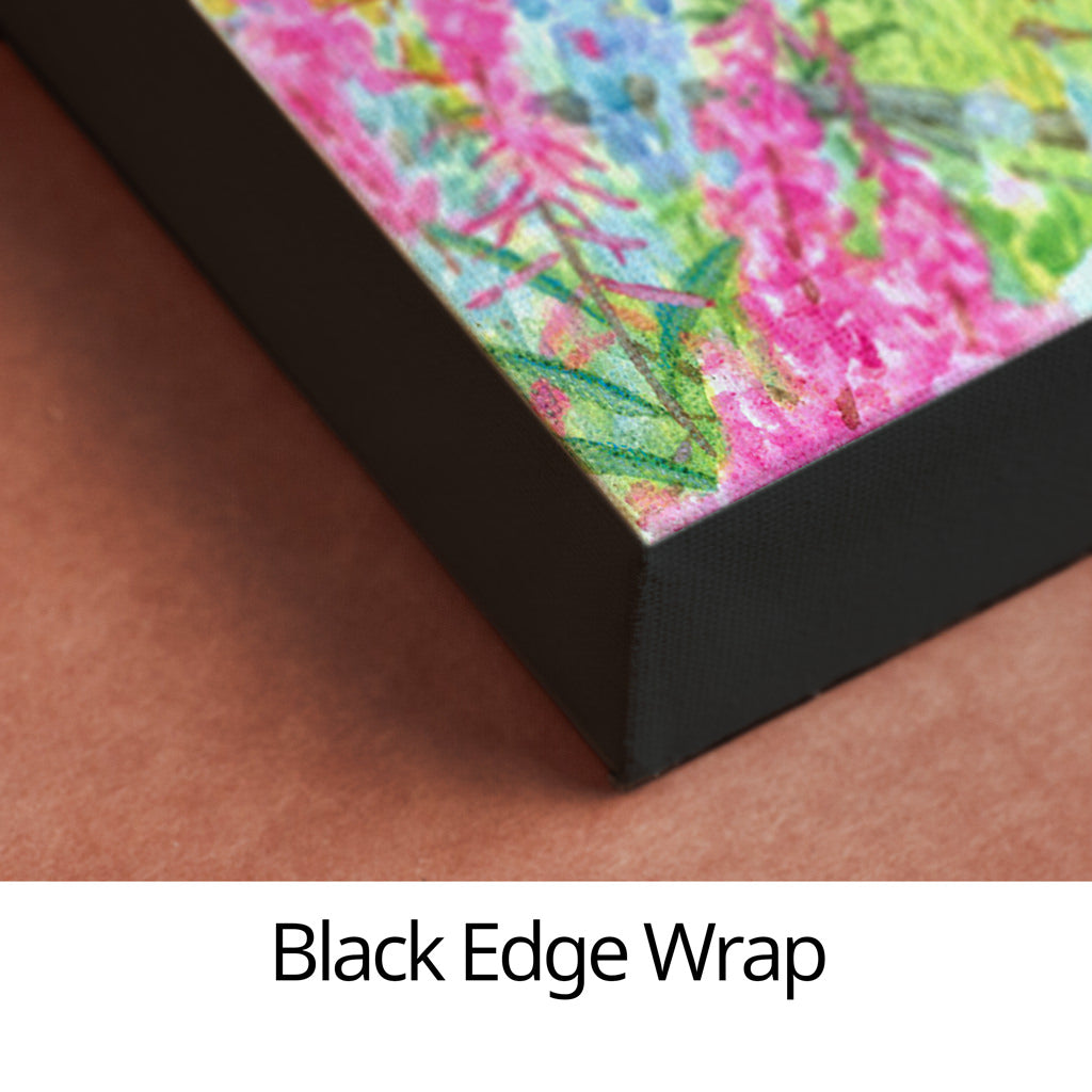 Glen Loates canvas print showing black edge wrap