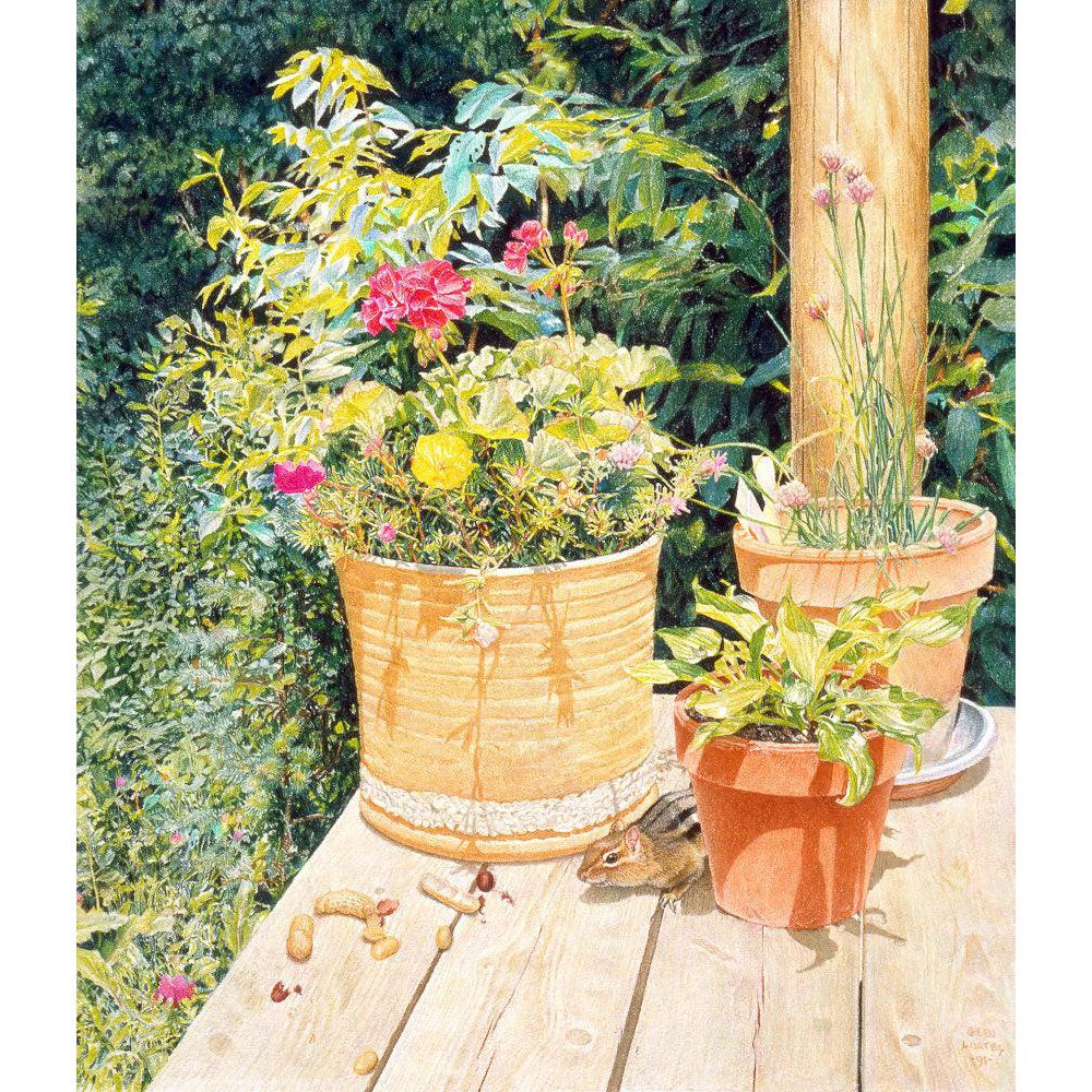 Cottage Visitor - Canvas Print | Artwork by Glen Loates