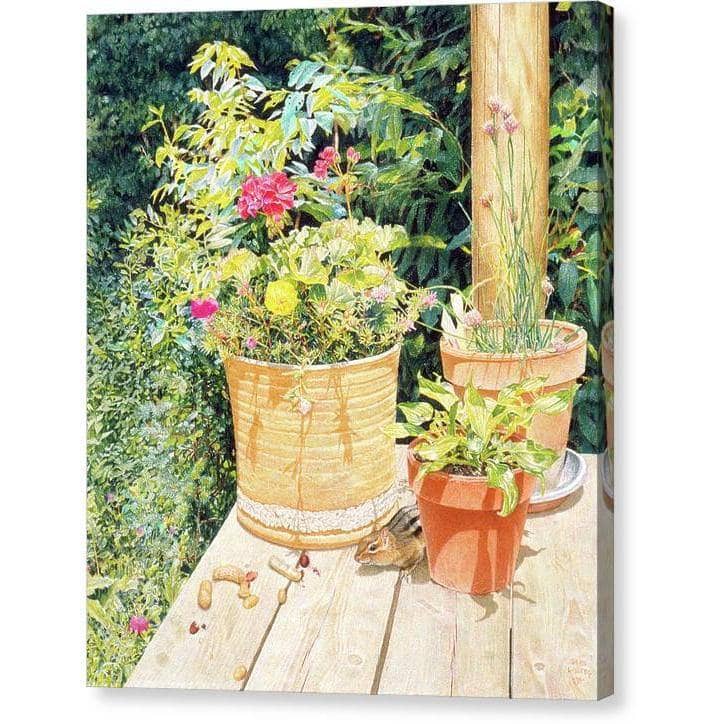 Cottage Visitor - Canvas Print | Artwork by Glen Loates