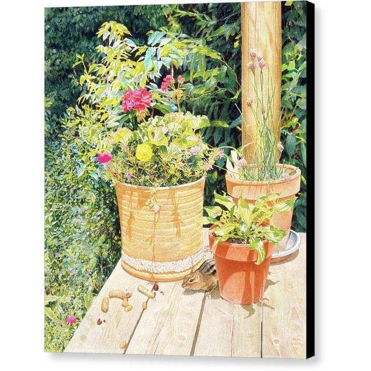 Cottage Visitor - Canvas Print | Artwork by Glen Loates
