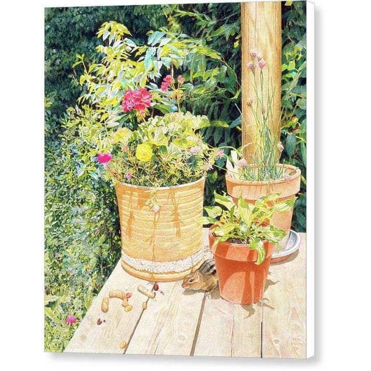 Cottage Visitor - Canvas Print | Artwork by Glen Loates