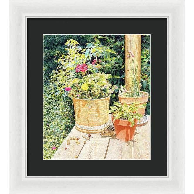 Cottage Visitor - Framed Print | Artwork by Glen Loates