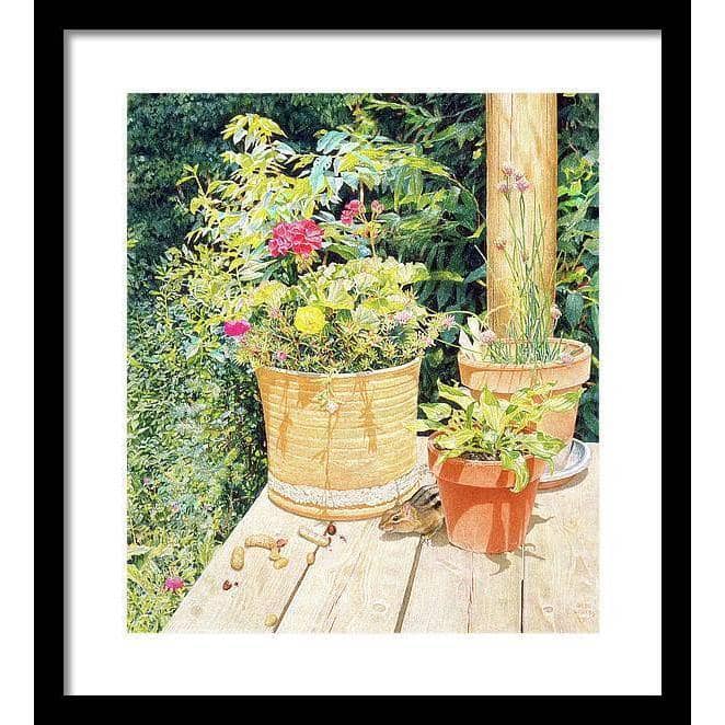 Cottage Visitor - Framed Print | Artwork by Glen Loates