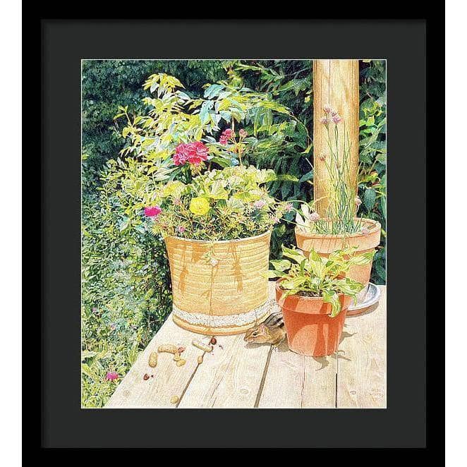 Cottage Visitor - Framed Print | Artwork by Glen Loates