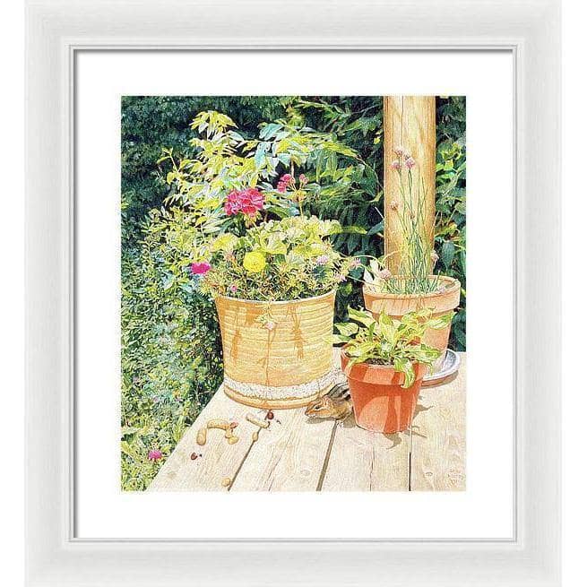 Cottage Visitor - Framed Print | Artwork by Glen Loates