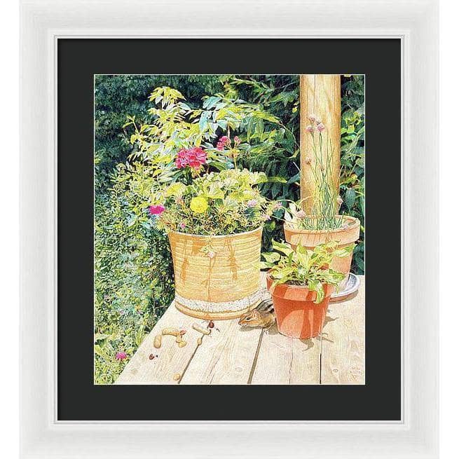 Cottage Visitor - Framed Print | Artwork by Glen Loates
