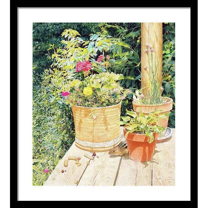 Cottage Visitor - Framed Print | Artwork by Glen Loates