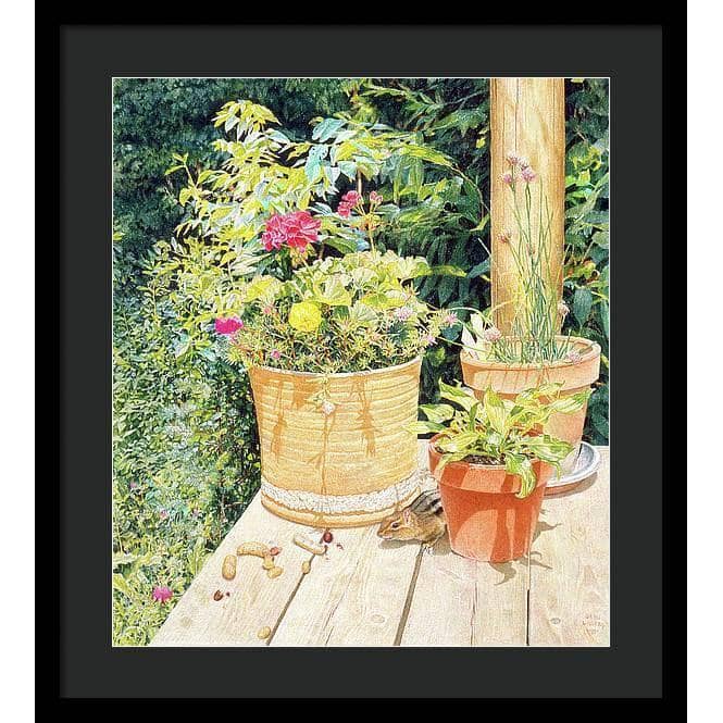 Cottage Visitor - Framed Print | Artwork by Glen Loates