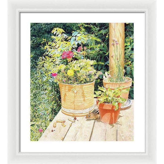 Cottage Visitor - Framed Print | Artwork by Glen Loates
