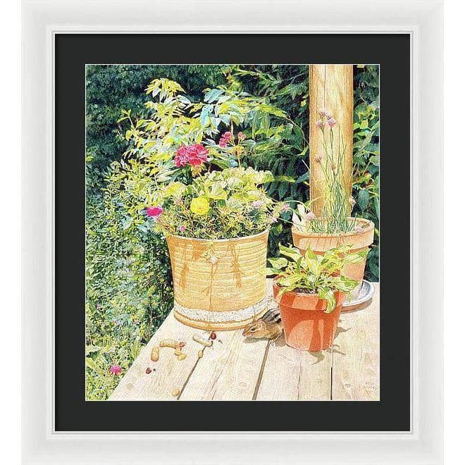 Cottage Visitor - Framed Print | Artwork by Glen Loates