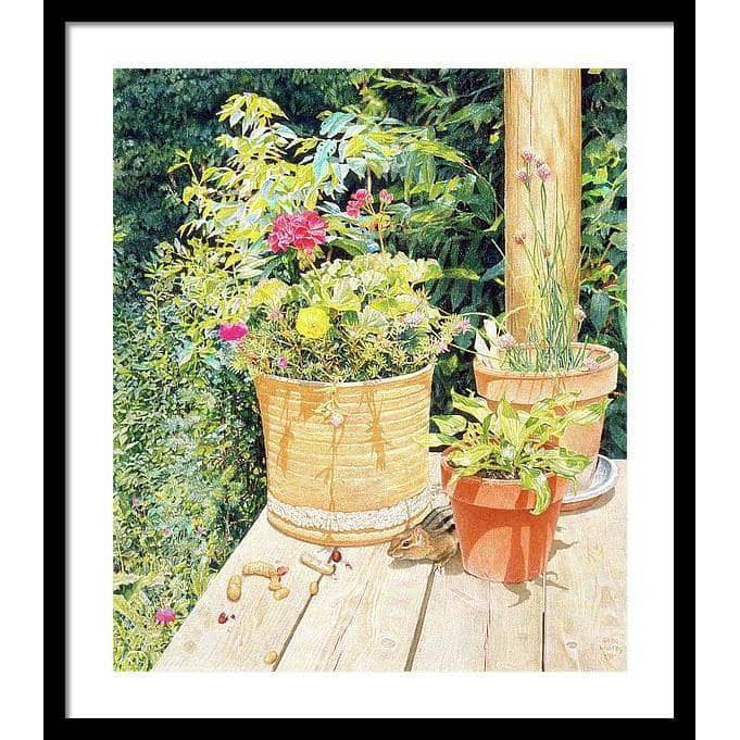 Cottage Visitor - Framed Print | Artwork by Glen Loates