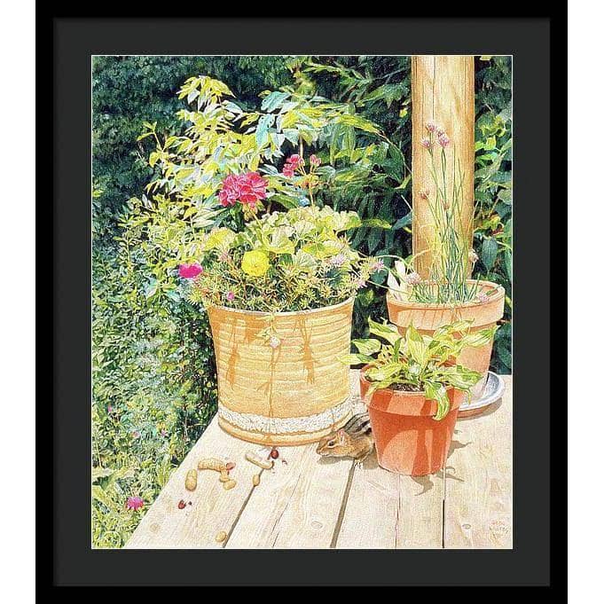 Cottage Visitor - Framed Print | Artwork by Glen Loates