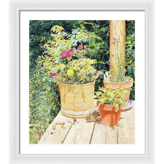 Cottage Visitor - Framed Print | Artwork by Glen Loates