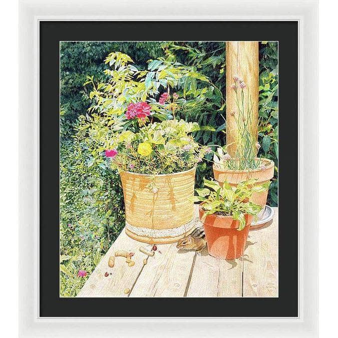 Cottage Visitor - Framed Print | Artwork by Glen Loates