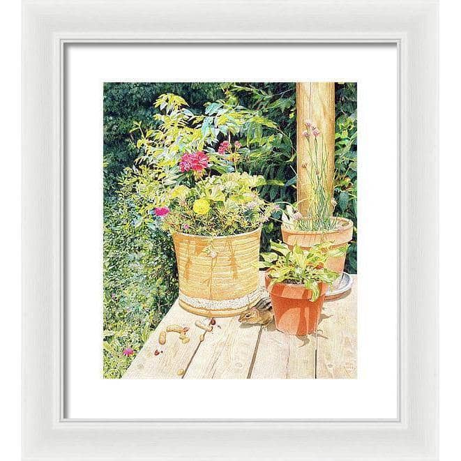 Cottage Visitor - Framed Print | Artwork by Glen Loates