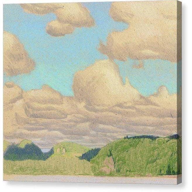 Étude des nuages du lac Drag – Toile tendue par Glen Loates, toile de galerie aux bords enveloppés en miroir