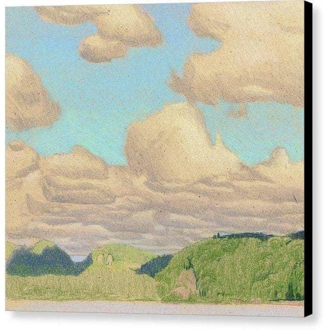 Drag Lake Cloud Study - Canvas Print | Artwork by Glen Loates
