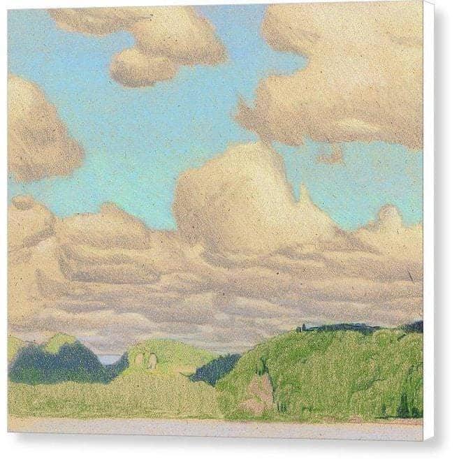 Drag Lake Cloud Study - Canvas Print | Artwork by Glen Loates