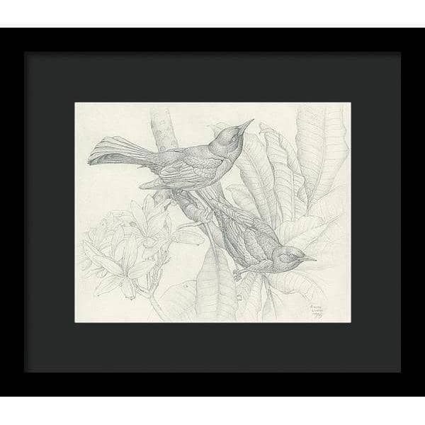 Grackles - Framed Print | Artwork by Glen Loates