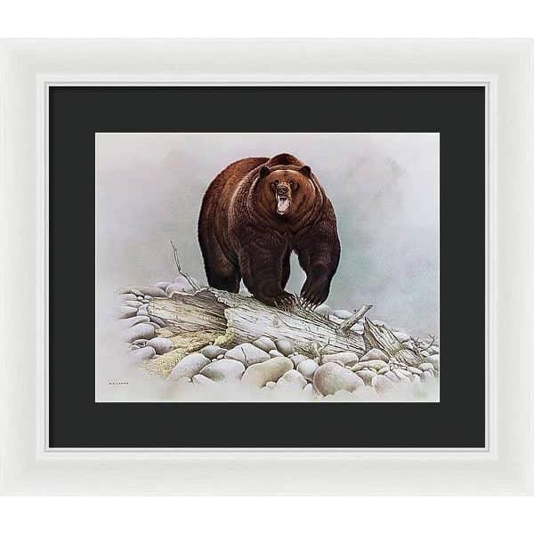 Grizzly Bear - Framed Print | Artwork by Glen Loates