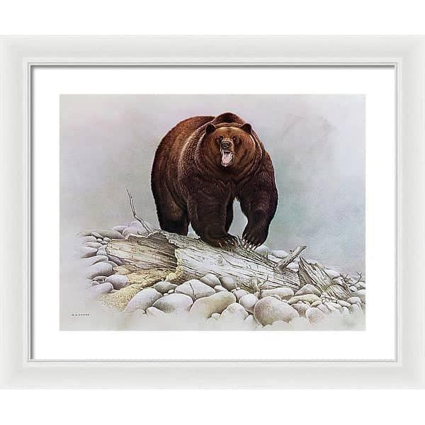 Grizzly Bear - Framed Print | Artwork by Glen Loates