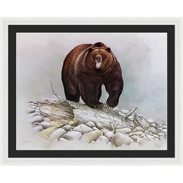 Grizzly Bear - Framed Print | Artwork by Glen Loates