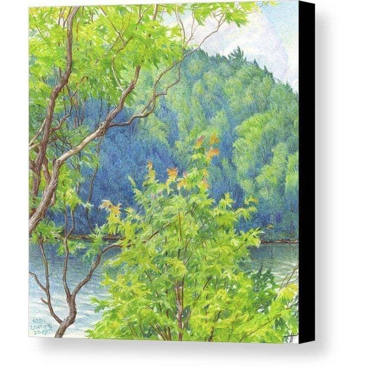 Humid Afternoon At Drag Lake - Canvas Print | Artwork by Glen Loates