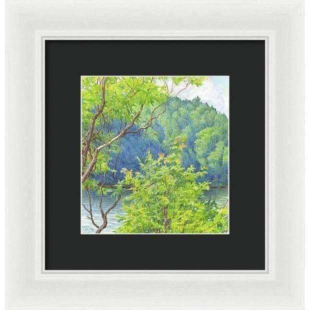 Humid Afternoon At Drag Lake - Framed Print | Artwork by Glen Loates