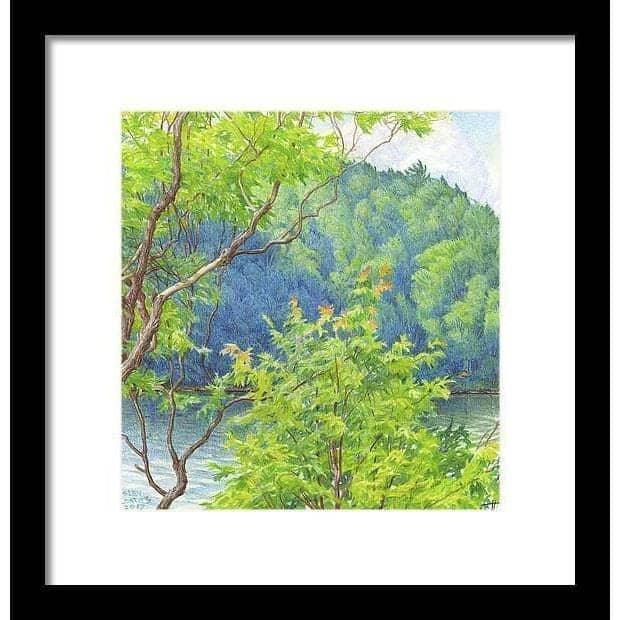 Humid Afternoon At Drag Lake - Framed Print | Artwork by Glen Loates