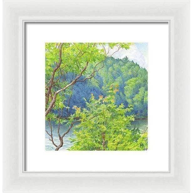 Humid Afternoon At Drag Lake - Framed Print | Artwork by Glen Loates