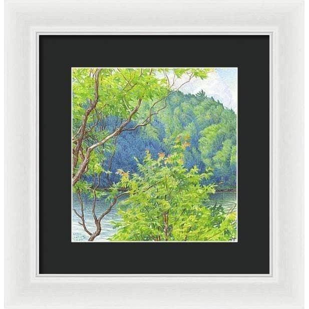 Humid Afternoon At Drag Lake - Framed Print | Artwork by Glen Loates