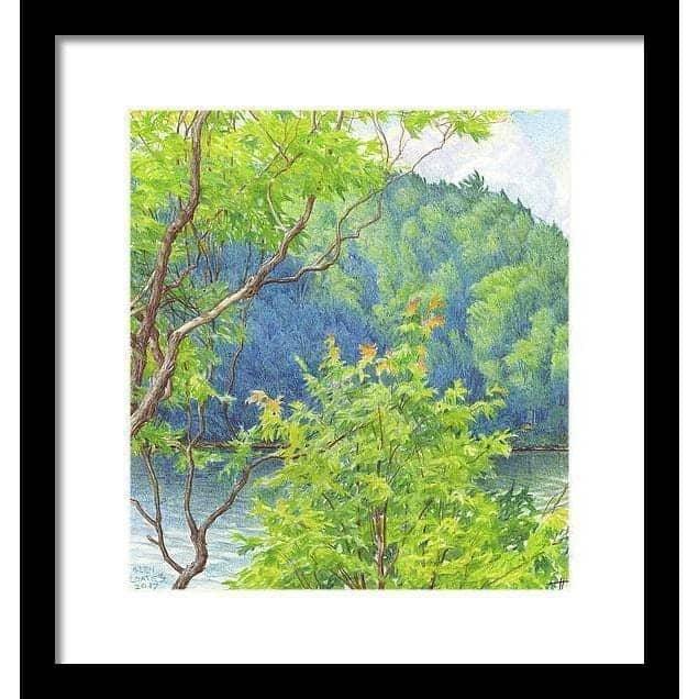 Humid Afternoon At Drag Lake - Framed Print | Artwork by Glen Loates
