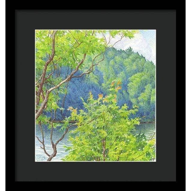 Humid Afternoon At Drag Lake - Framed Print | Artwork by Glen Loates