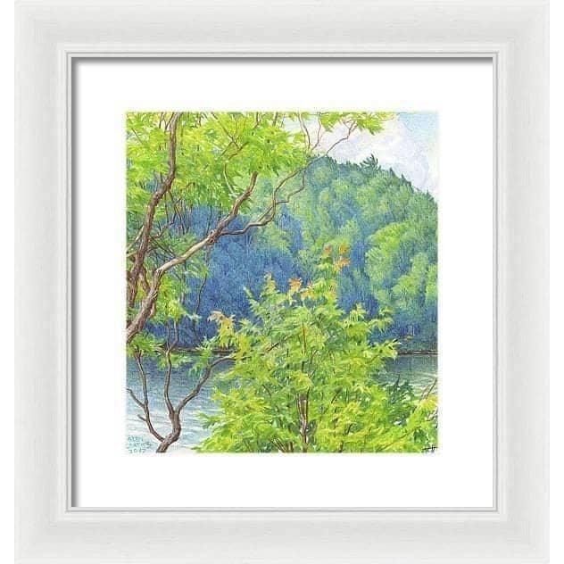 Humid Afternoon At Drag Lake - Framed Print | Artwork by Glen Loates