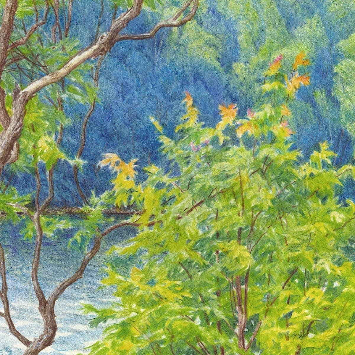 Humid Afternoon At Drag Lake - Framed Print | Artwork by Glen Loates