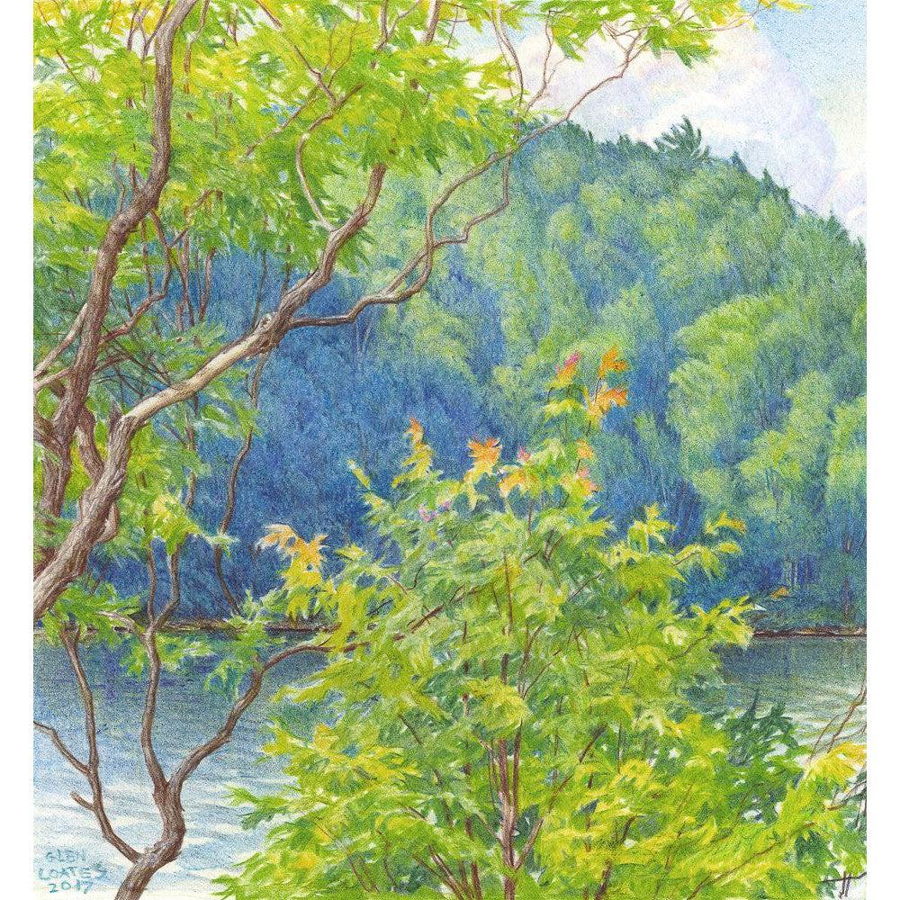 Humid Afternoon At Drag Lake - Framed Print | Artwork by Glen Loates