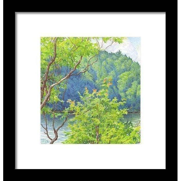 Humid Afternoon At Drag Lake - Framed Print | Artwork by Glen Loates
