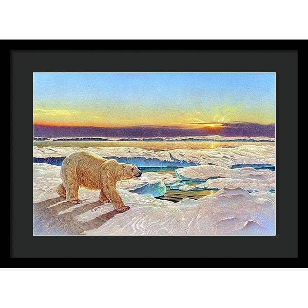 King of the Midnight Sun - Framed Print | Artwork by Glen Loates