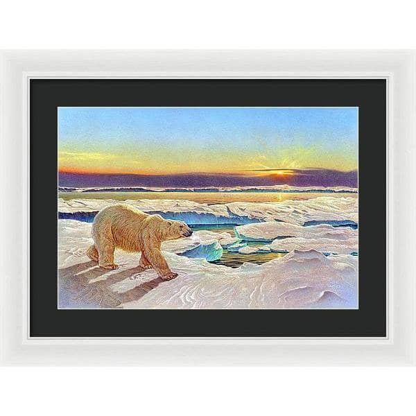 King of the Midnight Sun - Framed Print | Artwork by Glen Loates