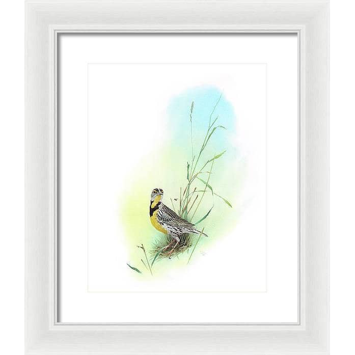 Meadow Lark - Framed Print | Artwork by Glen Loates