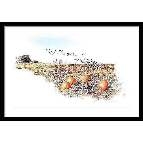 Pumpkin Patch - Framed Print | Artwork by Glen Loates