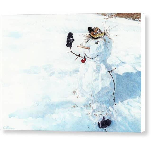 Season's Greetings - Canvas Print | Artwork by Glen Loates