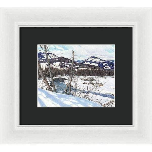 Snow-covered Landscape - Framed Print | Artwork by Glen Loates
