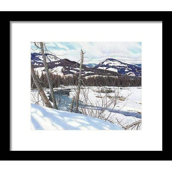 Snow-covered Landscape - Framed Print | Artwork by Glen Loates