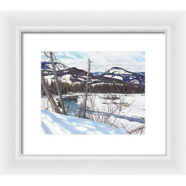 Snow-covered Landscape - Framed Print | Artwork by Glen Loates