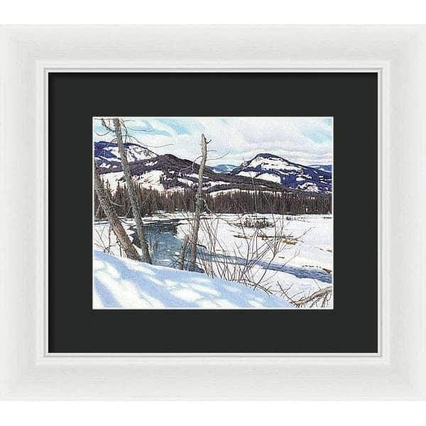 Snow-covered Landscape - Framed Print | Artwork by Glen Loates