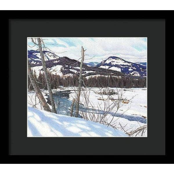 Snow-covered Landscape - Framed Print | Artwork by Glen Loates