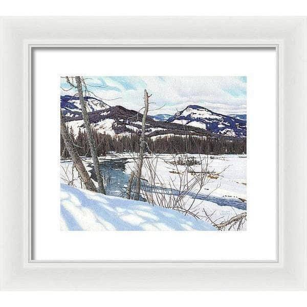 Snow-covered Landscape - Framed Print | Artwork by Glen Loates