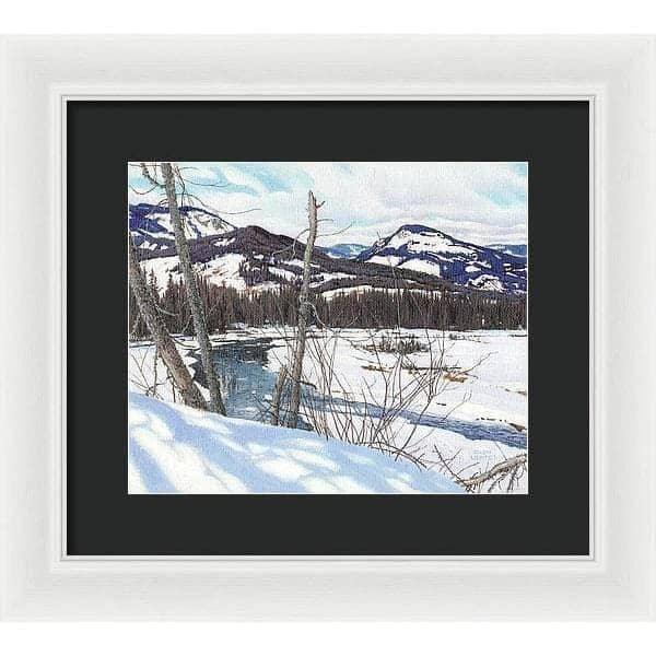 Snow-covered Landscape - Framed Print | Artwork by Glen Loates